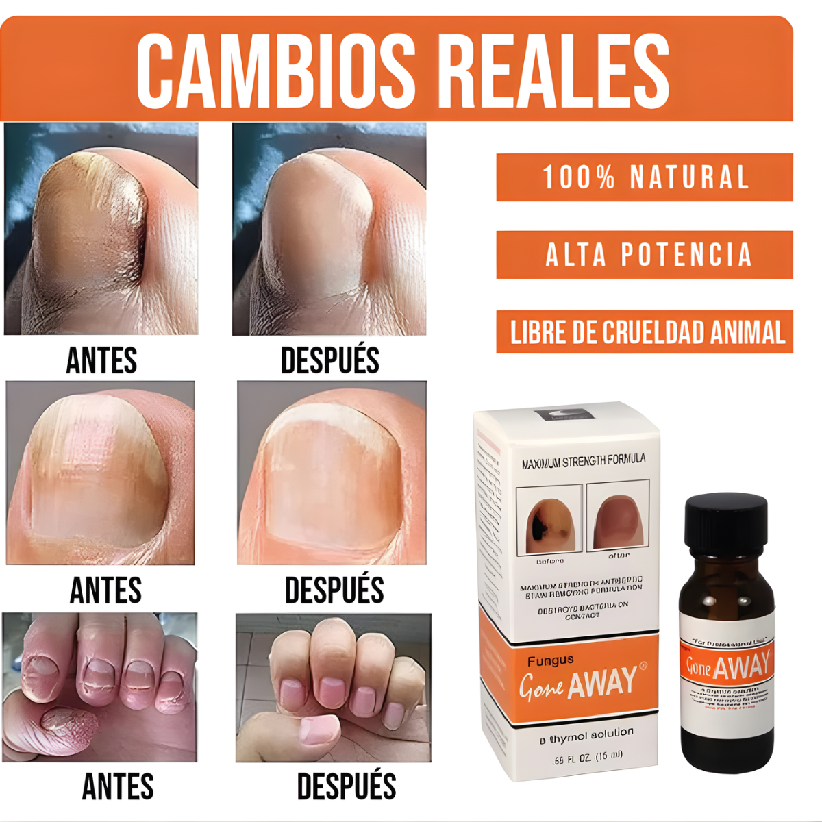 Tratamiento para eliminar hongos