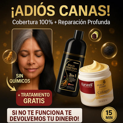 Mirate mas joven|Shampoo Anticanas +Tratamiento de colageno Gratis🎁